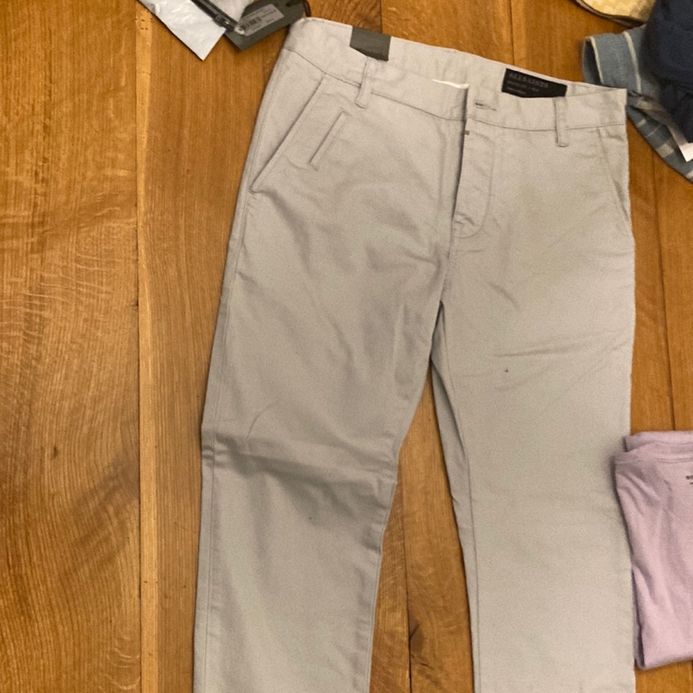 All Saints light grey mens pants